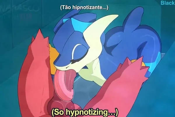 Blaziken and Greninja having college fun